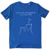 T-Shirt Unisex - I LOVE THE ENVIRONMENT royal-blue