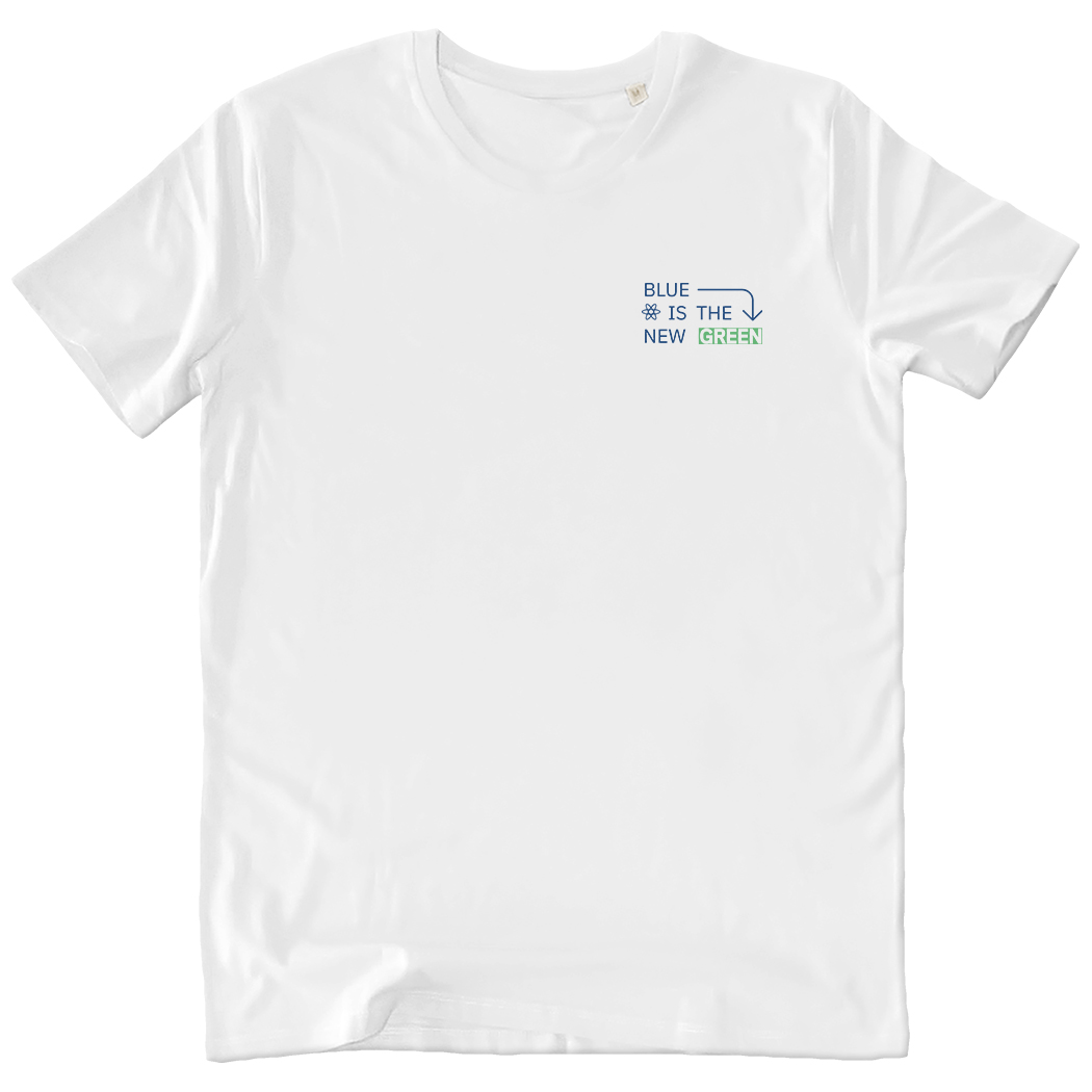 T-SHIRT UNISEX - BLUE IS THE NEW GREEN 3 WHITE lato-cuore T-SHIRT UNISEX - BLUE IS THE NEW GREEN 3 WHITE lato-cuore