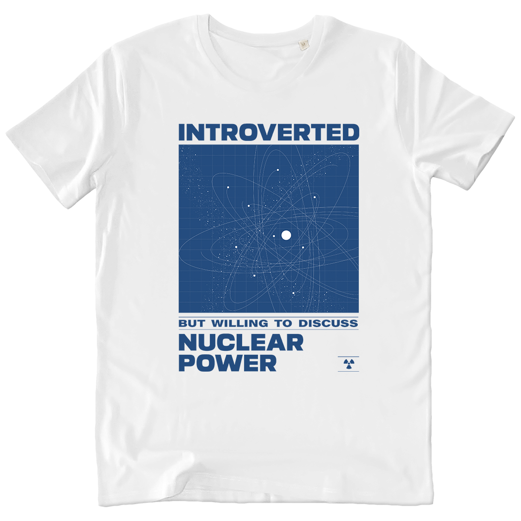 T-SHIRT UNISEX - INTROVERTED 2 WHITE fronte T-SHIRT UNISEX - INTROVERTED 2 WHITE fronte